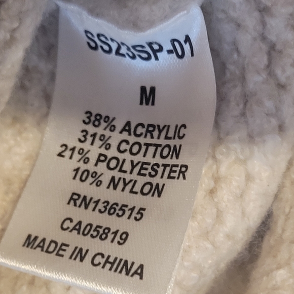 Revolve Clothing Stitches and Stripes Natural Beige Sweater Size Medium NWT - Picture 3 of 5